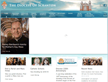 Tablet Screenshot of dioceseofscranton.org
